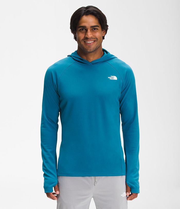 Sudadera Con Capucha The North Face Hombre Wander Sun - Colombia GPMXTI836 - Azules